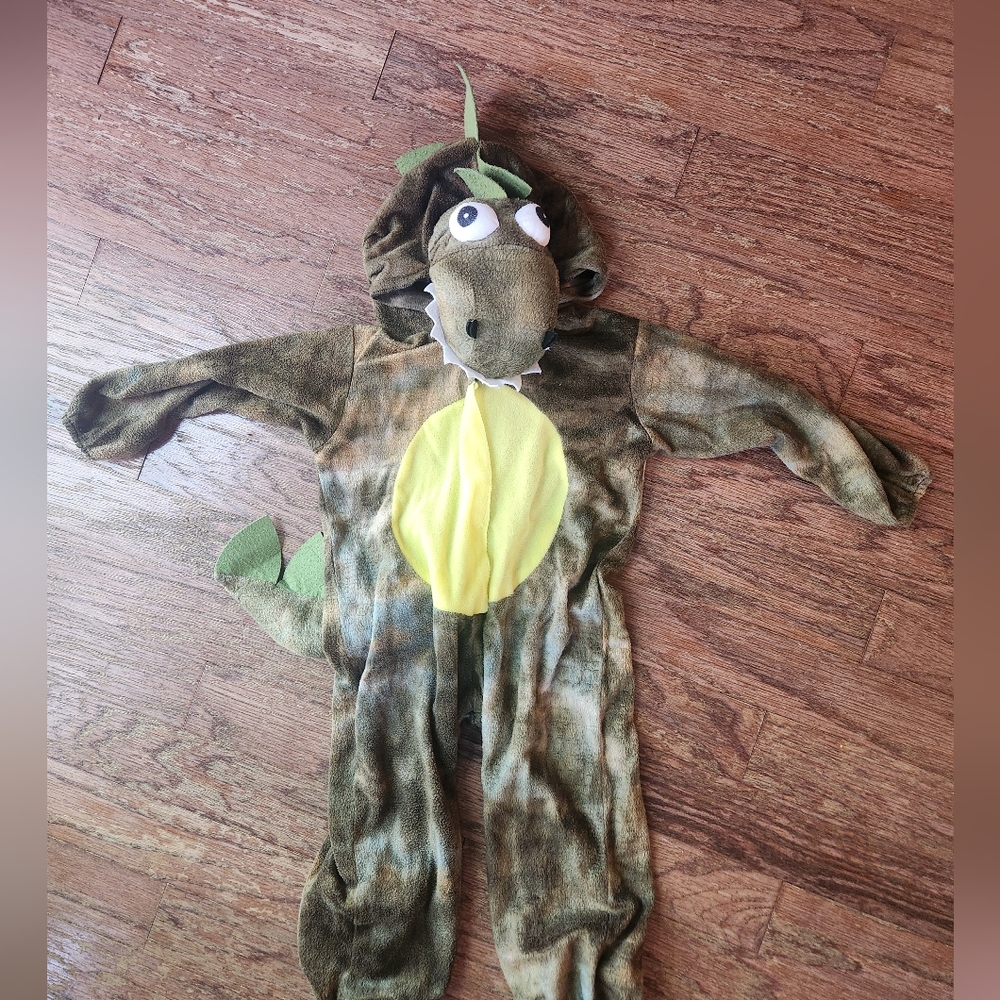 Kids Dinosaur Costume - Green and Yellow